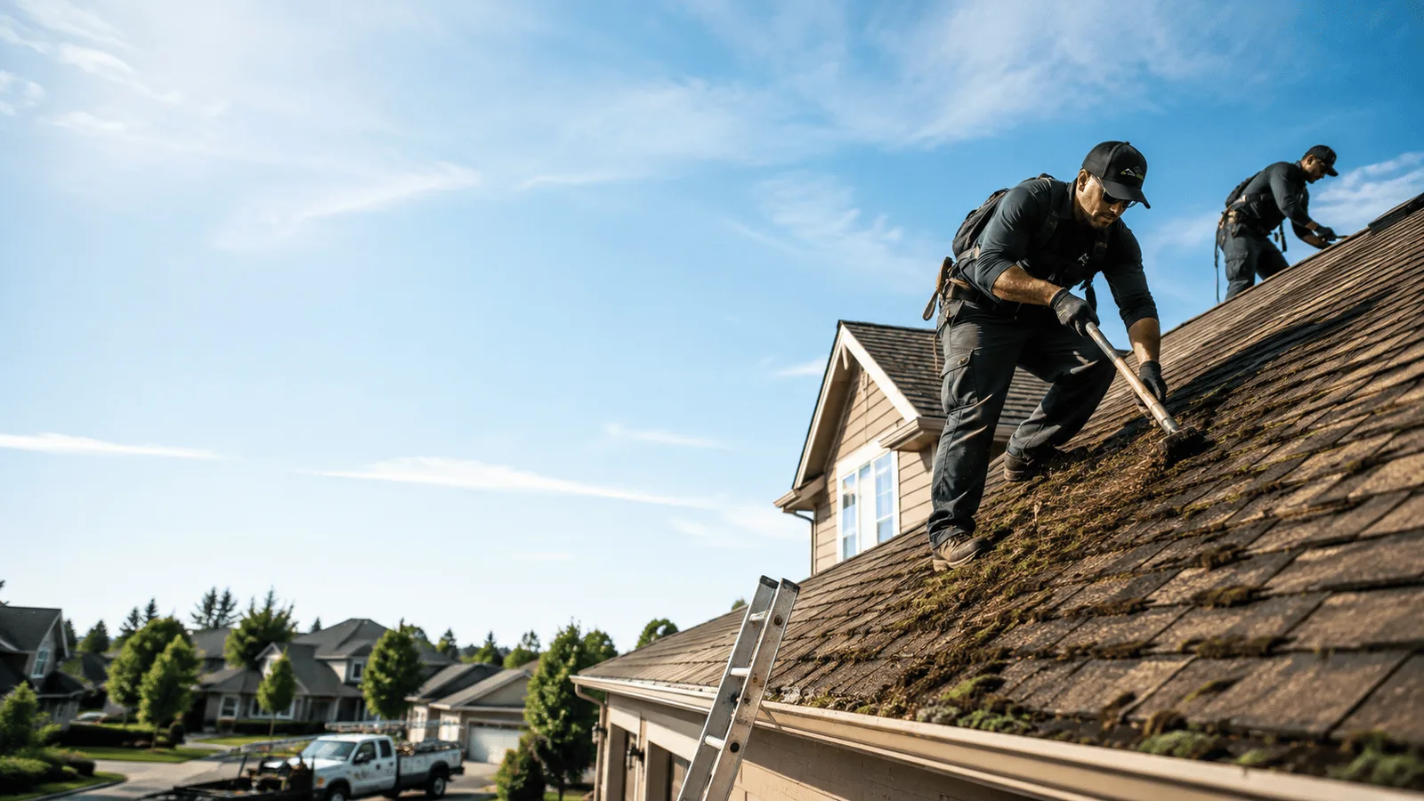 Roof Moss Removal in Willowbrook, IL near me